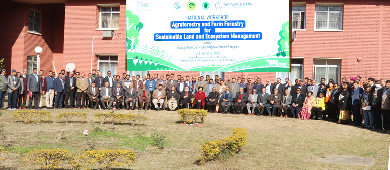 ICFRE (HQ), Dehradun is organizing a National Workshop on Agroforestry and Farm Forestry for Sustainable Land and Ecosystem Management from 05-06 January 2023 at Dehradun 