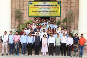  Training-Cum-Workshop on Essential Oils, Perfumery and Aromatherapy organised by Chemistry and Bio-prospecting Division, FRI, Dehradun and Fragrance & Flavour Development Centre, Kannauj from 7-11 June 2022