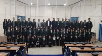 Dr. Suresh Gairola, DG ICFRE addresses B.Sc. Forestry Students from Kathmandu Forestry College, Nepal on 29 Feb, 2020 