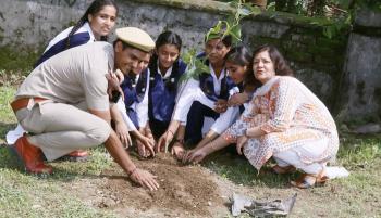 Celebration of Van Mahotsava at Jawahar Navodaya Vidyalaya, Sahaspur, Dehra Dun by ICFRE/FRI on 22nd July, 2019