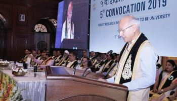 Celebration of 5th Convocation of Forest Research Institute (Deemed to be) University, Dehra Dun on 07th September, 2019