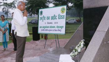 National Forest Martyrs Day observed at Forest Research Institute, Dehra Dun on 11th September, 2019