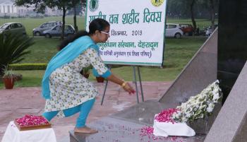 National Forest Martyrs Day observed at Forest Research Institute, Dehra Dun on 11th September, 2019